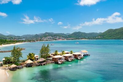 Which Sandals Resorts have overwater bungalows?