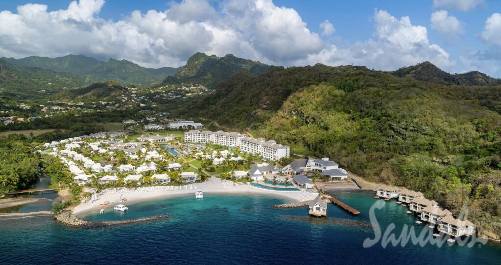 Which Sandals Resorts have overwater bungalows?