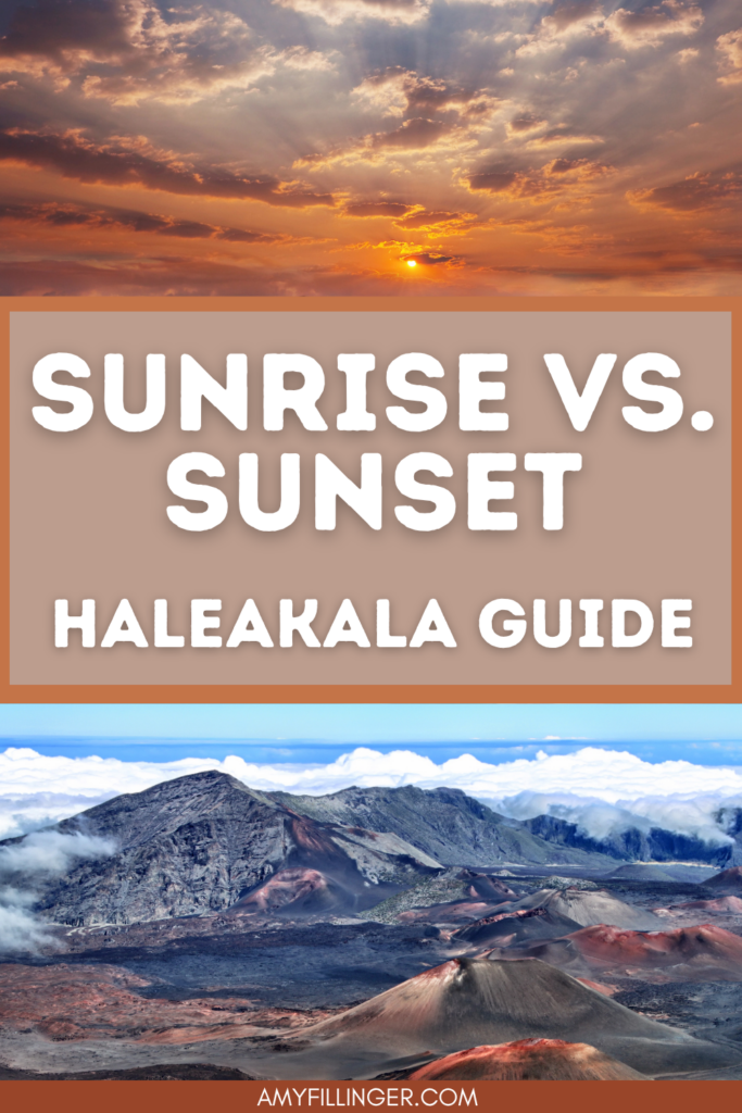 Haleakala sunrise vs. sunset