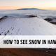 how to see snow in Hawaii mountains